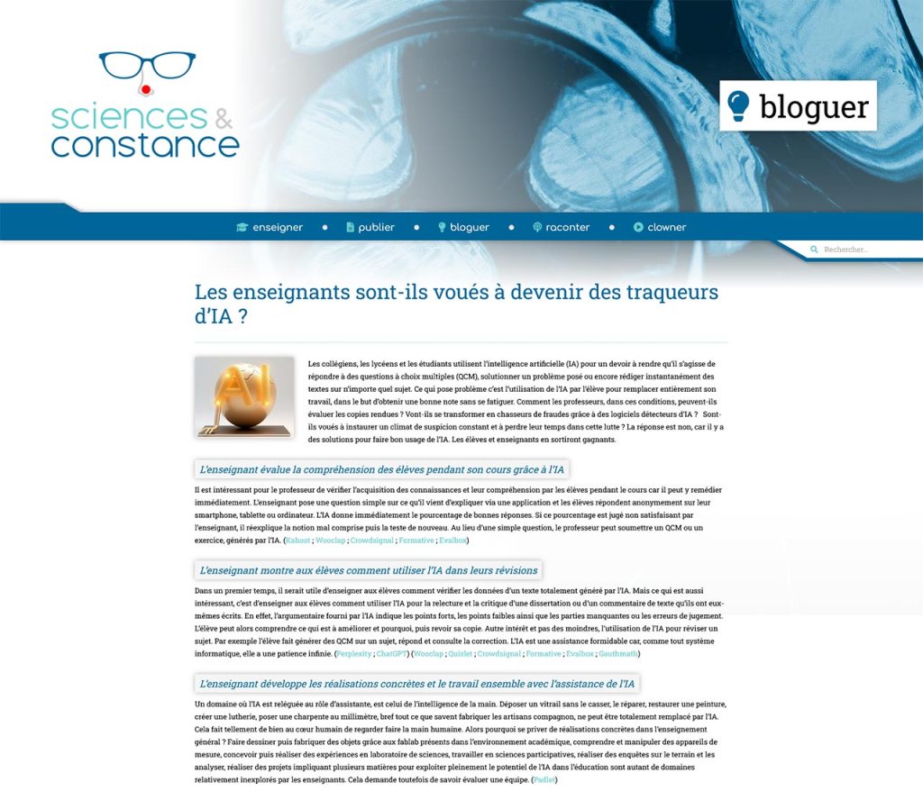 Article Sciences & Constance